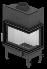 moderner Kamineinsatz Eckkamin