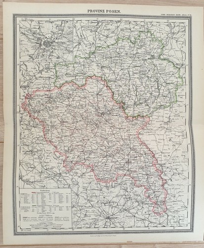 Landkarte map 1892 - :, provinz