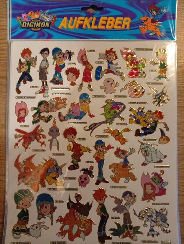 Digimon sticker bogen 2000 ctm - 2000,