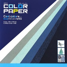 Strukturpapier 19 cm Blau Mix