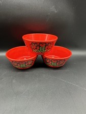 wächtersbach keramik Schüssel Antik Blumen Motiv W.Germanny 3 Stück Top Zustand