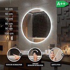 DELHI rund badspiegel mit LED