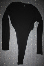 Body hoher Beinausschnitt schwarz Gr S "Shein"  NEU  Go Go langarm