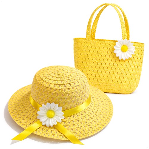 Mädchen sommerhut mit tasche - mit,