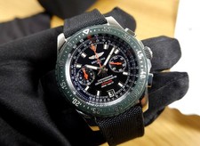 BREITLING 43 mm Skyracer Raven A27363 Chronograph Automatic BOX grüne Lünette