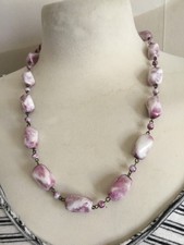 Alte Halskette Glaspaste