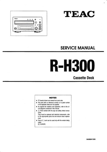 Service manual für teac - manual,