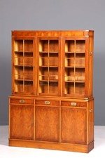 Wunderschöner Maritimer Vitrinenschrank Englischer Schrank echt Holz Bibliothek