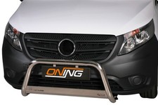 Frontbügel Edelstahl für Mercedes Vito W447 Viano Bj. 2015- Ø63mm mit Gutachten