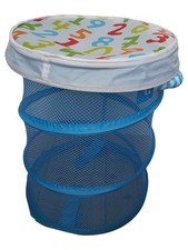 IKEA Wäschekorb Zahlenmotiv Blau Faltbar Kinderzimmer Wäschetonne