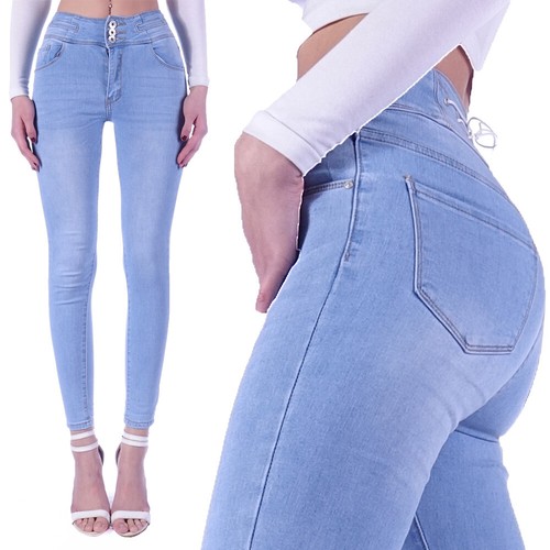 Damen röhrenjeans mid waist - damen,