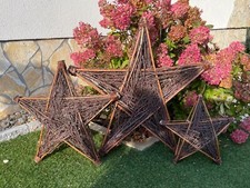 Weidenstern in 3 verschiedenen Größen Weidenstern Deko Stern Garten Deko Kugel