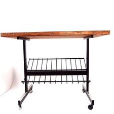 Phonowagen String Schallplattenständer Fernsehtisch alter TV Wagen Lowboard