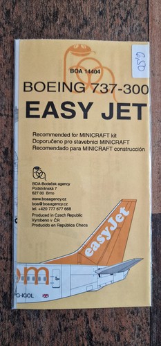 Decal easy jet - boeing, b737-300