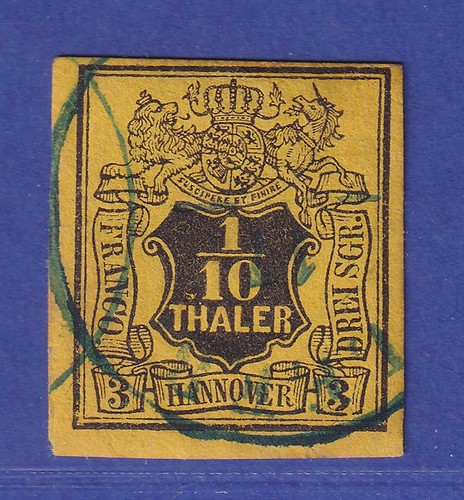 Hannover 1851 wertziffer 10 - 1851,