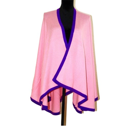 Poncho cape rosa kaschmir - rosa,