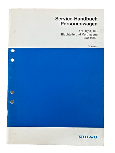 Volvo service handbuch - volvo, service-handbuch