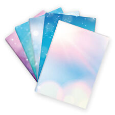 50 Blatt Bastelpapier Set A4 Blau Papiermix 5 Designs 10 Blatt Motivpapier DIY