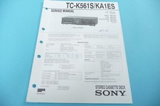 Service Manual-Anleitung für Sony TC-K561S, TC-KA1ES  ,ORIGINAL!!!
