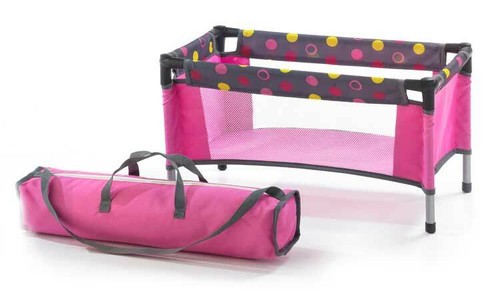 Puppen reisebett funny pink - puppen-reisebett,