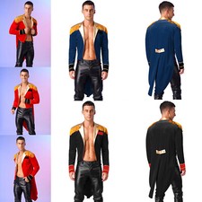 DE Erwachsene Herren Zirkus Kostüm Zirkusdirektor Showman Jacke  Langarm Quaste