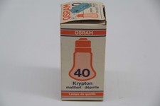Osram 40 Krypton mattiert Glühbirne Glühlampe E 27 220-230V 40W