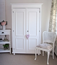 Schrank Dielenschrank Bauernschrank Weiss shabby Vintage Landhauswelt