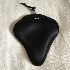 TCM Ersatz-Sitzbezug für Fahrräder in schwarz mit Silikon-Polsterung 26 B x 28 L