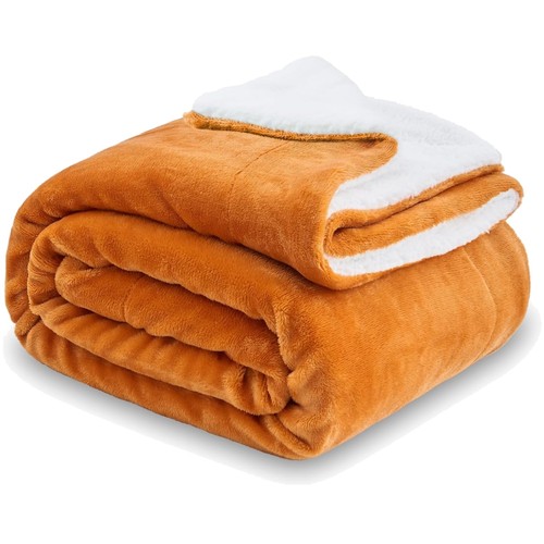 Sherpa fleecedecke orange - sherpa,
