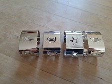 Serviettenringe Edelstahl Leonardo Vintage 4 Stück