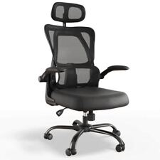 Ergonomischer Drehstuhl Bürostuhl Armlehnen Kopfstütze Lendenwirbelstütze S-Form