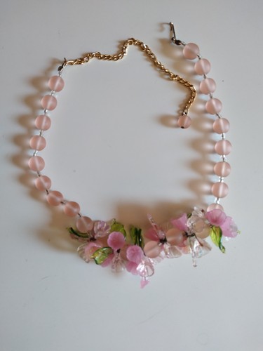 Kette mit murano - mit, murano-glasblumen