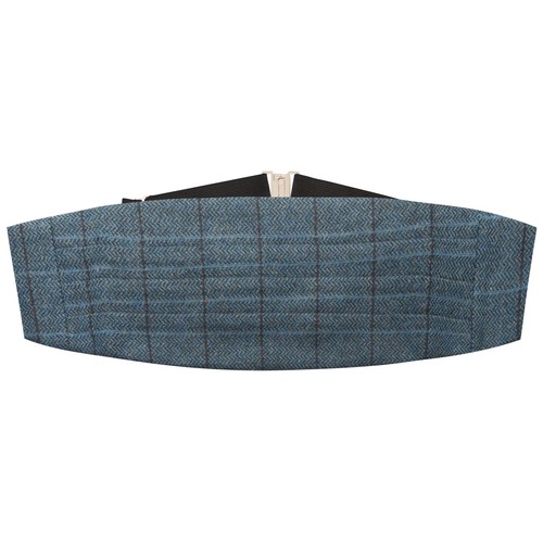 ägäisblauer kariert tweed - Ägäisblauer,