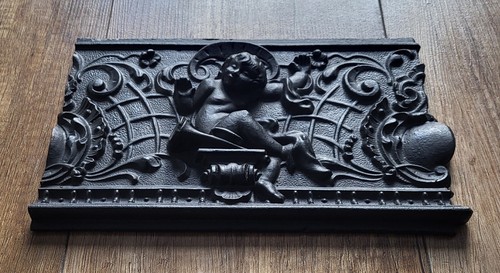 Alte gusseiserne ofenplatte - alte,