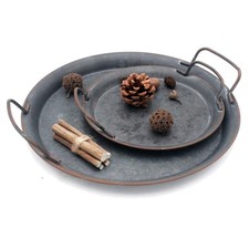 Serviertablett Metall Vintage