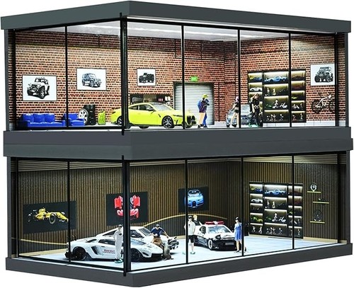 Diorama auto parkplatz - 1/64,