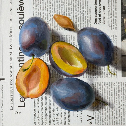 Pflaumen bild gemälde auf - pflaumen,