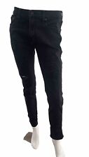 #Hollister Jeans Hose Schwarz Distressed Used Look Gr W32 (W31) L32 Super Skinny