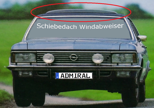 Windabweiser schiebedach opel - schiebedach,