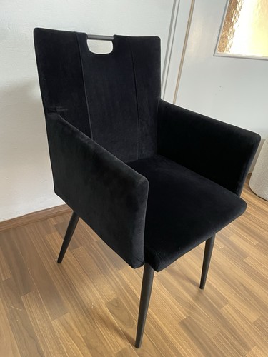 Esszimmerstuhl samt schwarz - esszimmerstuhl,