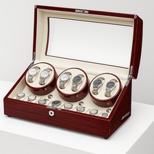Watch Winder JQUEEN 6 und 9 Slot für Uhren mit dreh Automatik Schaukasten Tresor