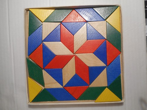 Altes holz mosaik legespiel - altes,