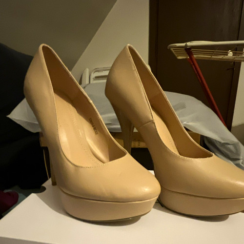 Damen pumps beige plateau - damen,