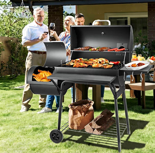 Holzkohle offset smoker bbq - offset,