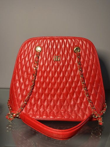 Vintage meylin tasche rot gold - meylin,
