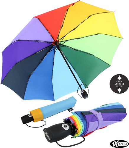 Regenschirm regenbogen - regenschirm,