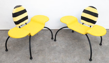 2 Stück IKEA PS Surrig Kinder Stuhl Bienenstuhl Hummel Interior Design NEU