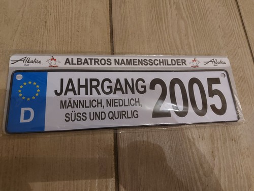Albatros namensschild jahrgang - albatros,