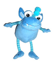 TCM Tchibo Monster Alien Ungeheuer blau 45 cm Plüschtier Stofftier Kuscheltier