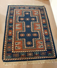alter Kelim - blau/rot - Teppich - Flachgewebe - Carpet - Rug